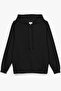 Bong Astronaut Back Printed Oversize Hooded Sweatshirt Black Hoodie H1198 - 2