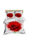 Valentine's Day Floral 3-D Digital Duvet Cover Set