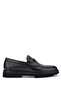 Men's Genuine Leather Black Loafer Shoes