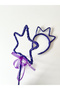 Sequin Sequin Crown and Star Wand for Girls - Purple - 2