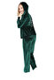 Women's Stoned Wide-Leg Velvet Suit