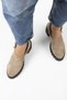 Carleen Women's Genuine Leather Sabot Belted Taupe Sandals - 5