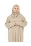 Elegant Prayer Dress and Turban Prayer Beads Set Hijab Shawl Muslim Clothing Abaya - 6