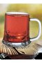 Glass Cup with Handle, Glass Cup, Tea and Coffee Cup, Glass 120 Ml, 6 Pieces - 2