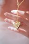 Lana Del Rey Heart Necklace, Heart Steel Necklace with Spoon - 2