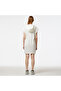 Women's Straight Fit Hooded White Modal Blend Dress - 2