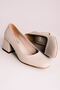 Modi Women's Heeled Shoes Blunt Toe-Cream - 4