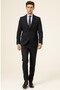 Süvari 6 Drop Slim Fit Navy Blue Plain Suit Without Vest - 3