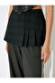 Mini Pleated Plaid Zippered Short Skirt - 6