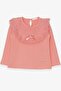 Girl's Long Sleeve T-Shirt with Bow Lacing, 1.5-5 Years, Salmon