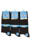 Men's 3-Piece Smoke Color Heel and Toe Reinforced Lycra Cotton Socks Dündar /5527 - 2