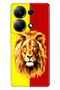 M6 Pro 4.5g Compatible Case Pictorial Printed Xiaomi Silicone Yellow Red Piece Lion