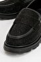 Babel Black Suede Black Stone Women's Loafer Shoes - 3