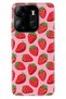 Spark Go 2023 Case with Camera Protection Silicone Patterned Pictorial Uv Cover Sweet Strawberry
