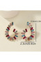 Complete Rhinestone Colored Earring - 4