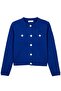 Cobalt Blue Buttoned Knitwear Cardigan