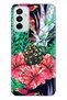 Samsung Galaxy M23 Case 0.4mm Laser Cut Silicone Cover Drawing Flowers Compatible