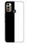 Spark 7t Compatible Case Tioserisi Illustrated Silicone Black White Feda