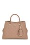 Women's Brand Logo Zipper Closure Casual Brown Shoulder Bag Hwpg93 49070-Drt