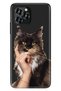 حافظة C21 Pro من السيليكون بغطاء للأشعة فوق البنفسجية بتصميم Think Be Cat