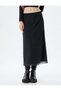 Women's Black Midi Tulle Skirt - 3