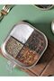 4-Piece Portable Countertop with Spoon and Table Top Handle Crystal Spice Rack Cabinet Set - 4