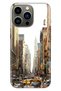 iPhone 14 Pro Max Case Silicone Moderna Illustrated Patterned New York Traffic