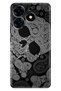 Spark 20 Pro 5g Compatible Case Patterned Printed Silicone Skuller