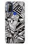 P13 Blue Max 2021 Compatible Case Silicone Patterned Illustrated Cover Black/White