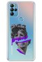 Gm 21 Pro Compatible Case 0.4mm Laser Cut Silicone Cover Purple Sculpture