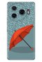 Camon 30 Pro 5g Compatible Case Patterned Printed Silicone Red Umbrella