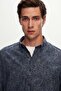 Ds Damat Slim Fit Indigo Printed Shirt - 2