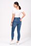 Maternity Skinny Jeans with Stretchy Waistband Blue - 5