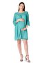 Maternity Pearl Detailed Evening Dress Green - 2