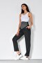 Maternity Flexible Waistband Mom Fit Classic Gabardine Trousers Anthracite - 3