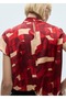 Short-Sleeved Patterned Blouse - 6