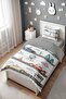 Safari Traffic Patterned Single Baby Kids Bedding Set - 3