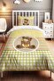 Teddy Bear and Giraffe Patterned Single Baby Kids Bedding Set