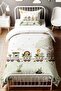 Nature Safari Train Patterned Single Baby Kids Bedding Set - 2