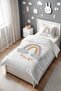 Aydedeli Rainbow Patterned Single Baby Kids Duvet Cover Set - 3