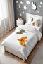 Embroidered Birds Patterned Single Baby Kids Bedding Set - 3