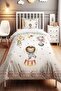 Animals Circus Patterned Single Baby Kids Bedding Set