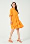 Maternity Front Button Ruffle Detail Fakir Sleeve Midi Length Dress Mango