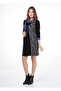Maternity Degaje Collar Three Quarter Sleeve Casual Dress Cobalt Blue - 3