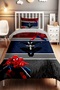 Heroes on Dark Floor Patterned Single Baby Kids Bedding Set