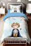 Prince Patterned Single Baby Kids Bedding Set with Castle Cloak - 2