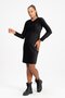 Maternity Front Breastfeeding Detailed Velvet Dress Black - 2
