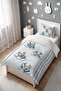 Bears Sleeping in the Cloud Patterned Single Baby Kids Bedding Set - 3