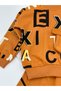 Boy's baby letter printed pocket long sleeved seasonal 3-6-12-18-24 months top-bottom set - 3