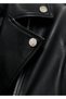 Biker style leather jacket - 6
